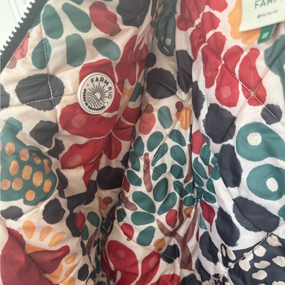 Amazing Farm Rio Romantic Garden Puffer Jacket, Reversible in XS - Picture 6 of 16